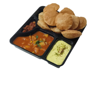 Puri Shaak Shrikhand with Pickle